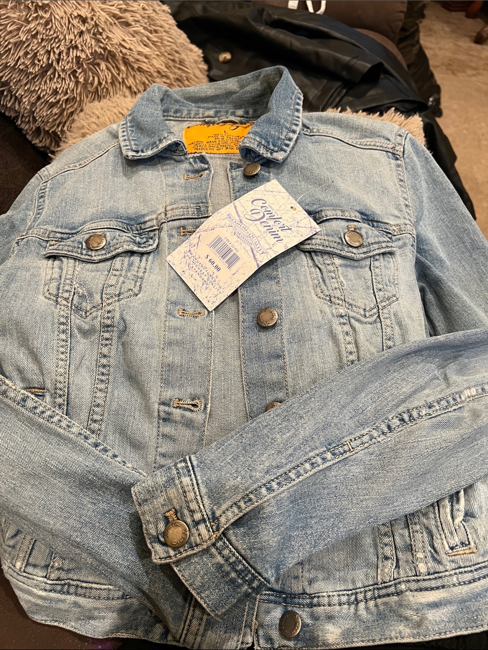 Light Wash Denim Jacket for Kids - Classic Blue